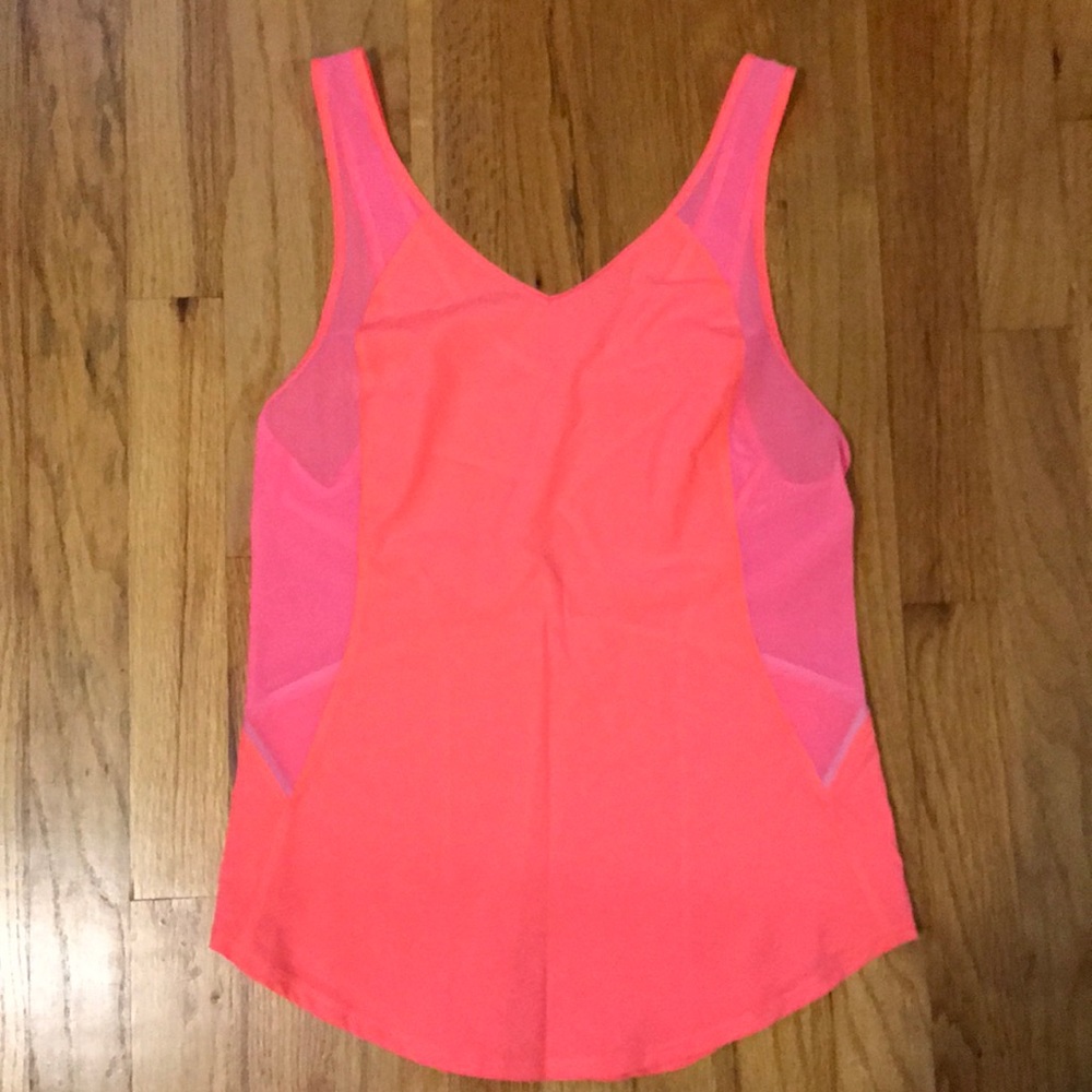 Neon Pink Lululemon Racerback Tank Top